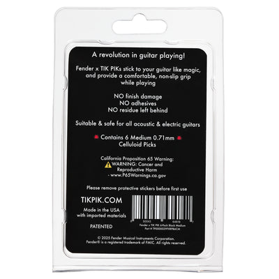 Fender x TIK PIK 6-Pack Retail Packaging