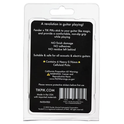 Fender x TIK PIK 6-Pack Retail Packaging