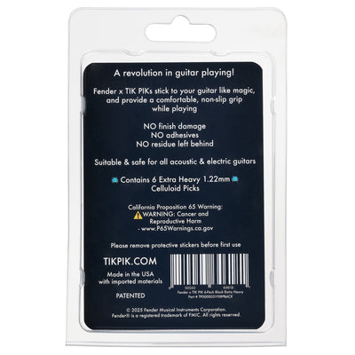 Fender x TIK PIK 6-Pack Retail Packaging